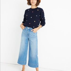 Madewell wide leg/crop jeans